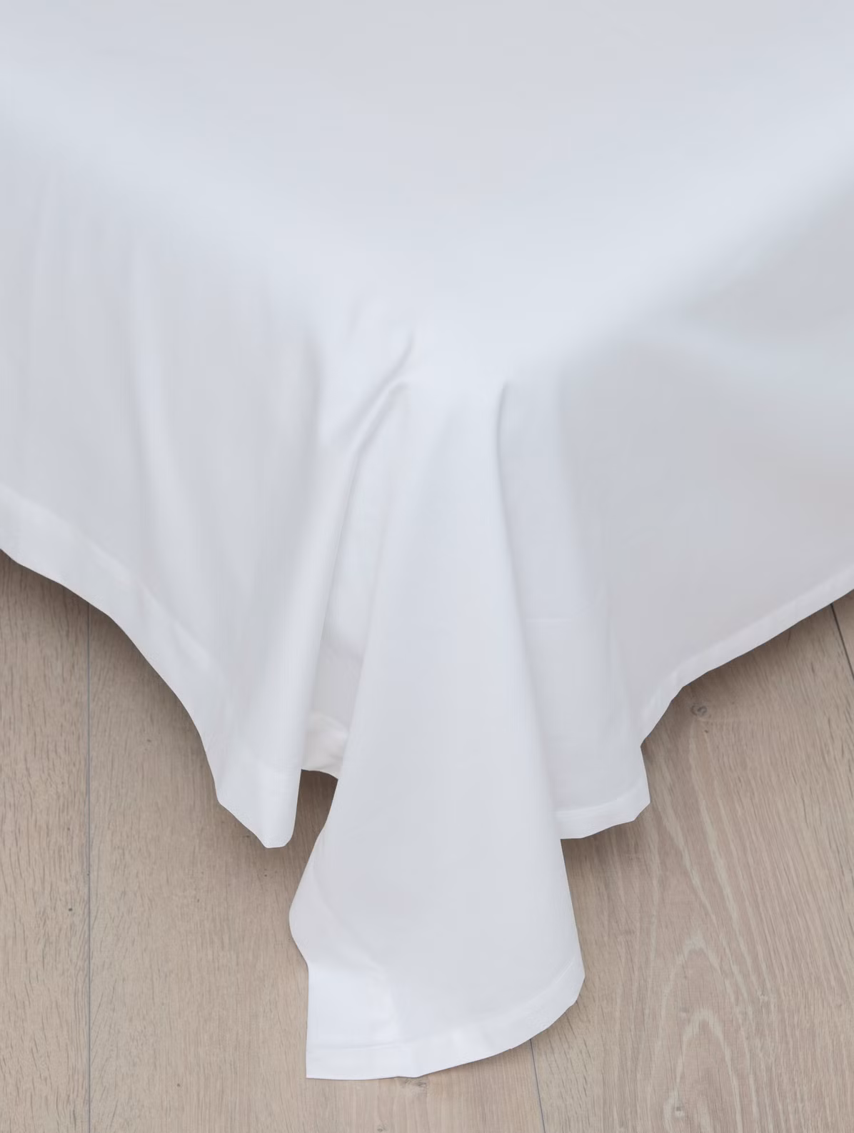 Flatt laken bomull hvit