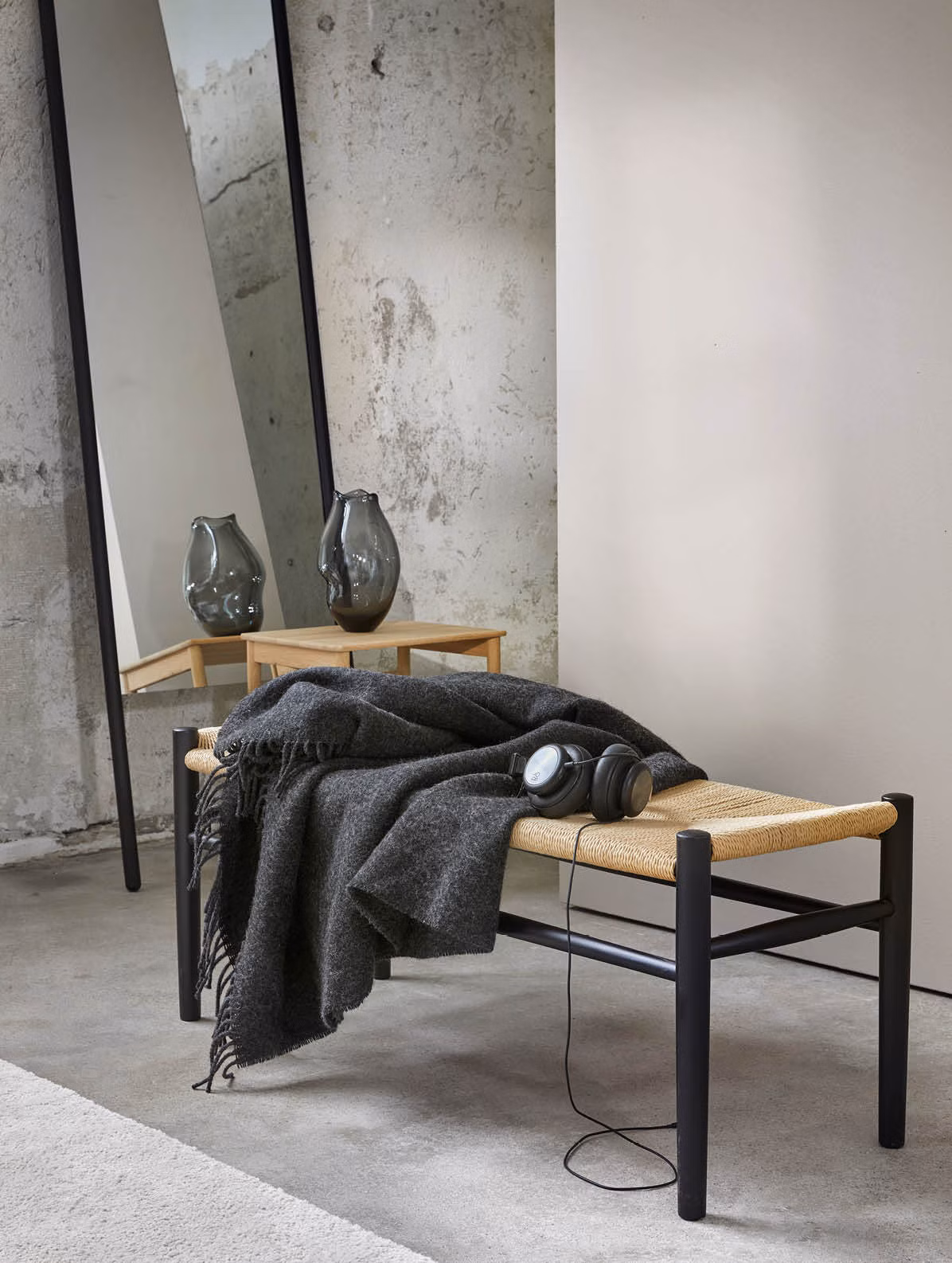 Falketind ullpledd koksgrå