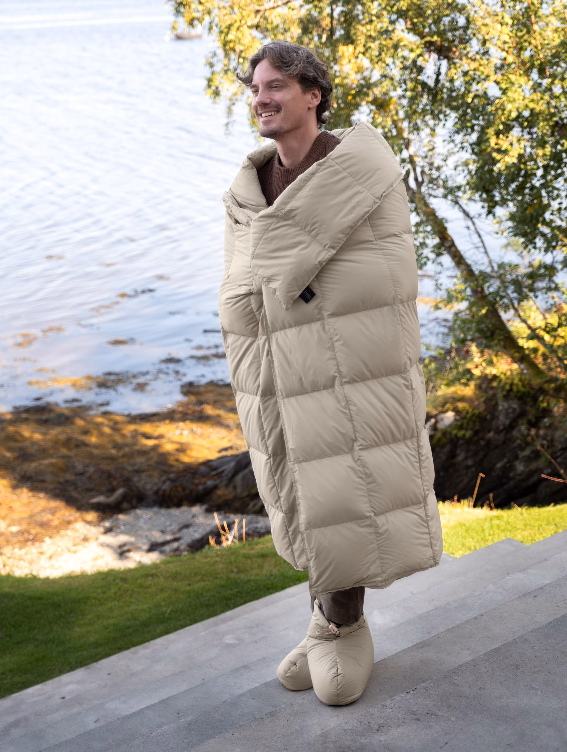 Skumring dunpledd beige