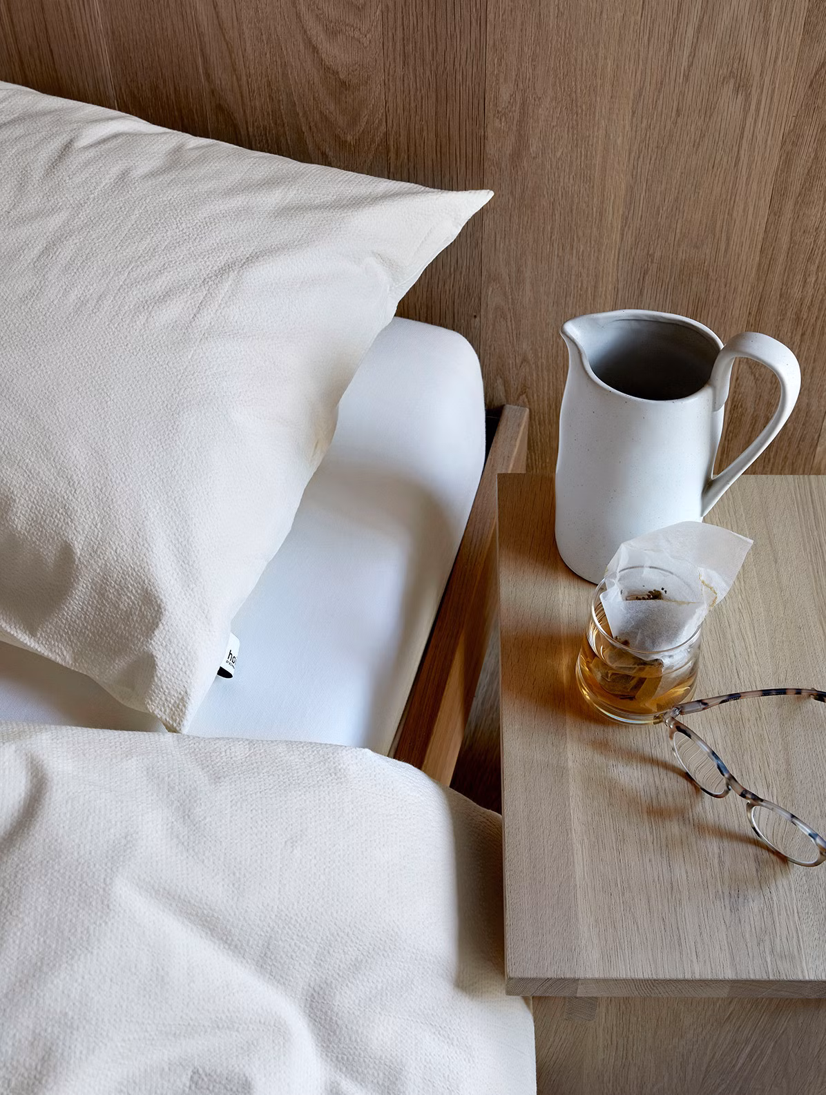 Ara kreppsengesett beige