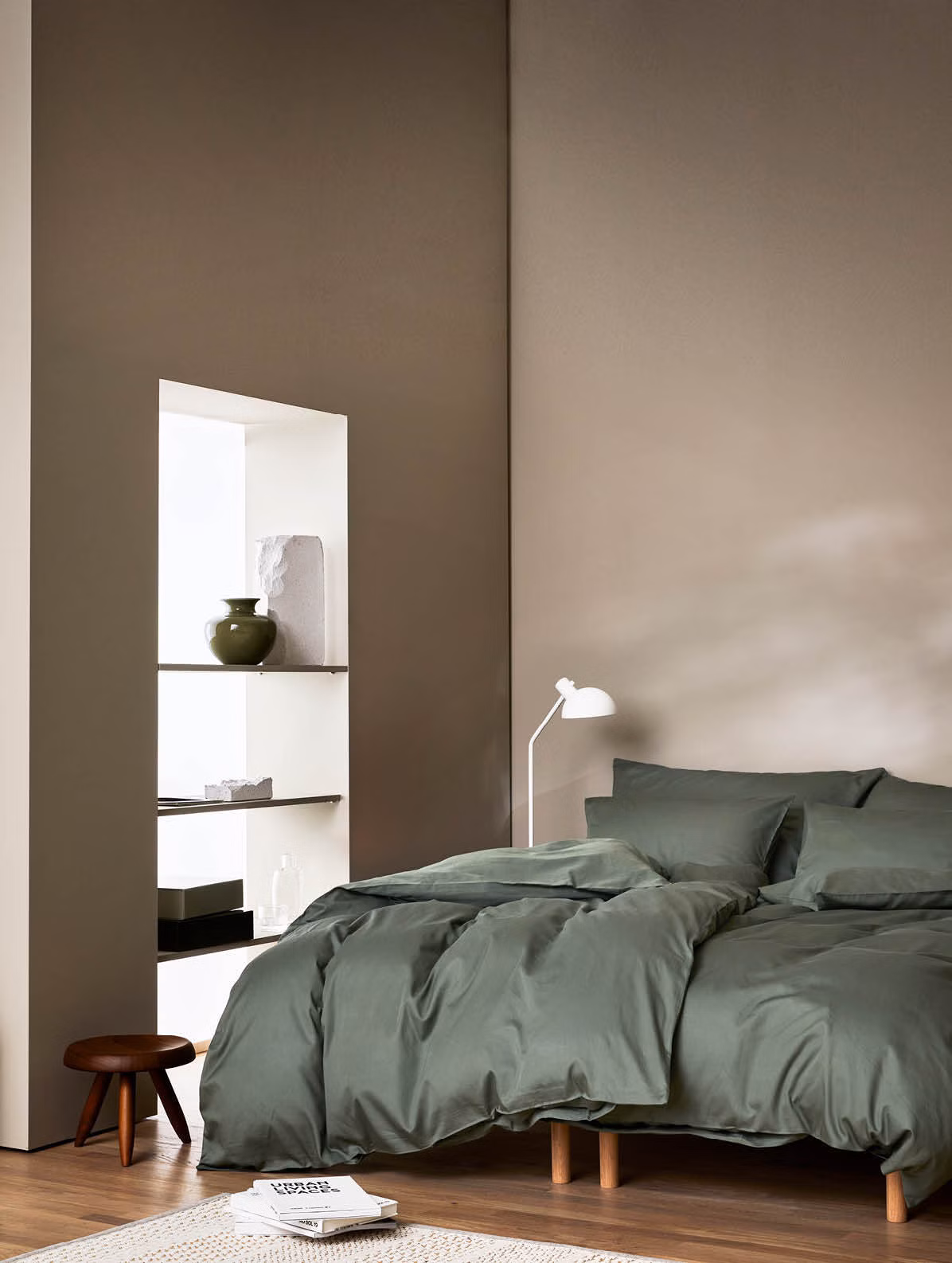 Harmoni satengsengesett dempet grønn