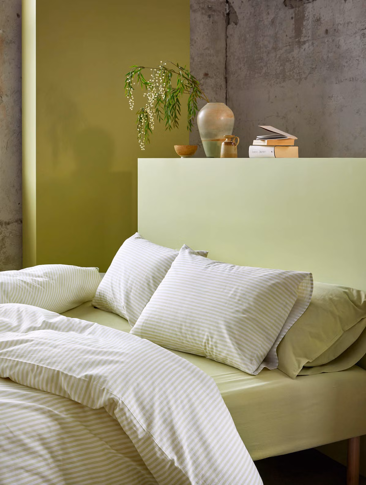 Tor bomullssengesett dempet lime