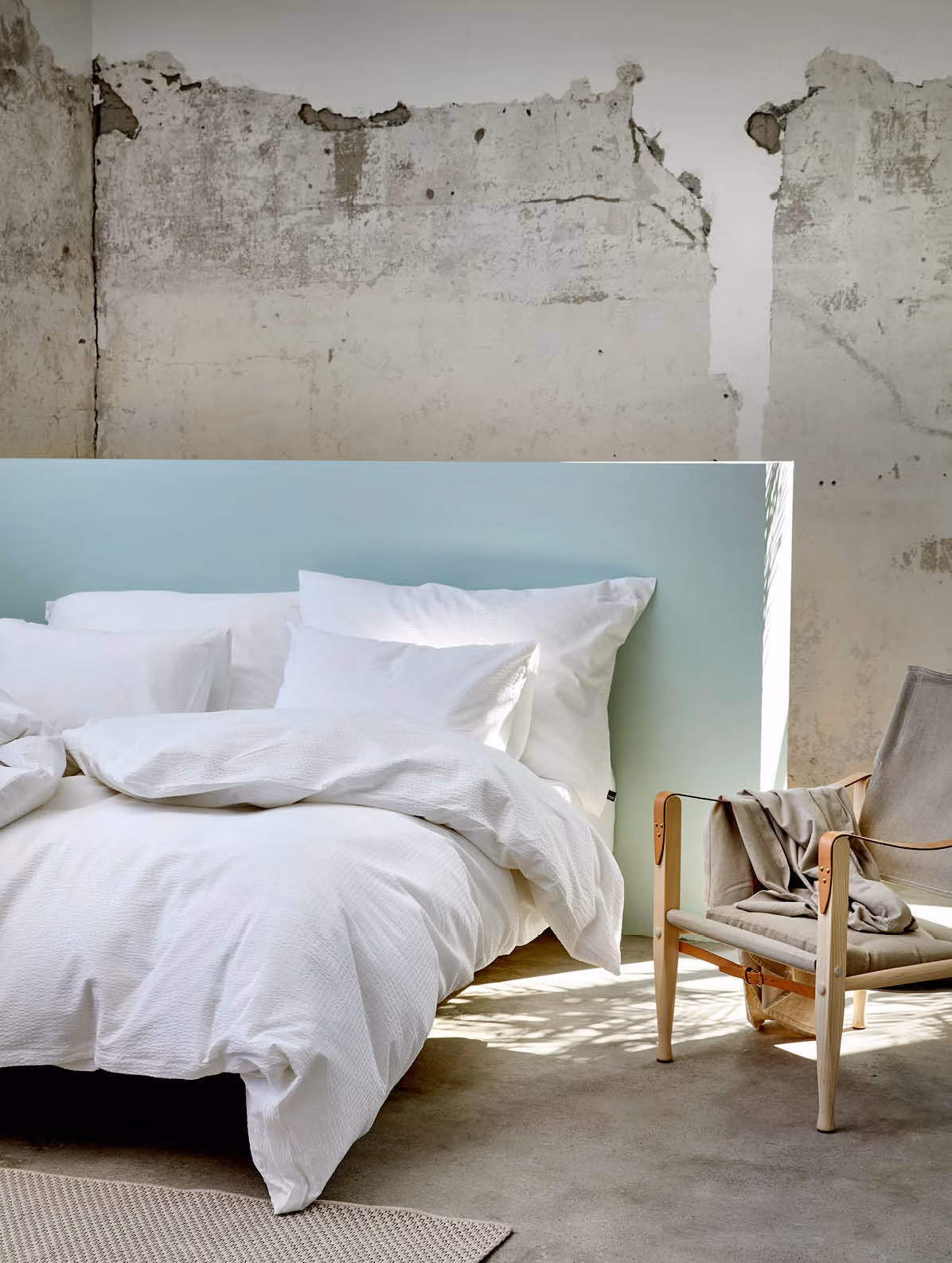 Sanna kreppsengesett hvit