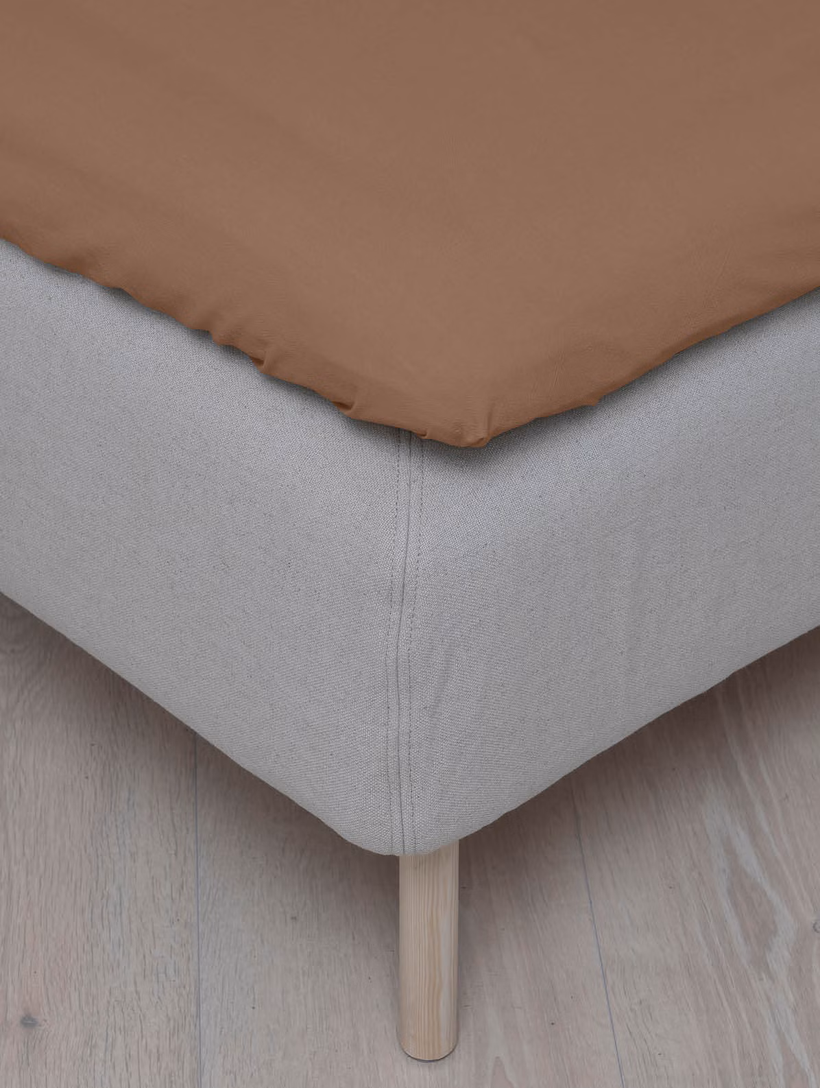 Frøya laken karamellbrun