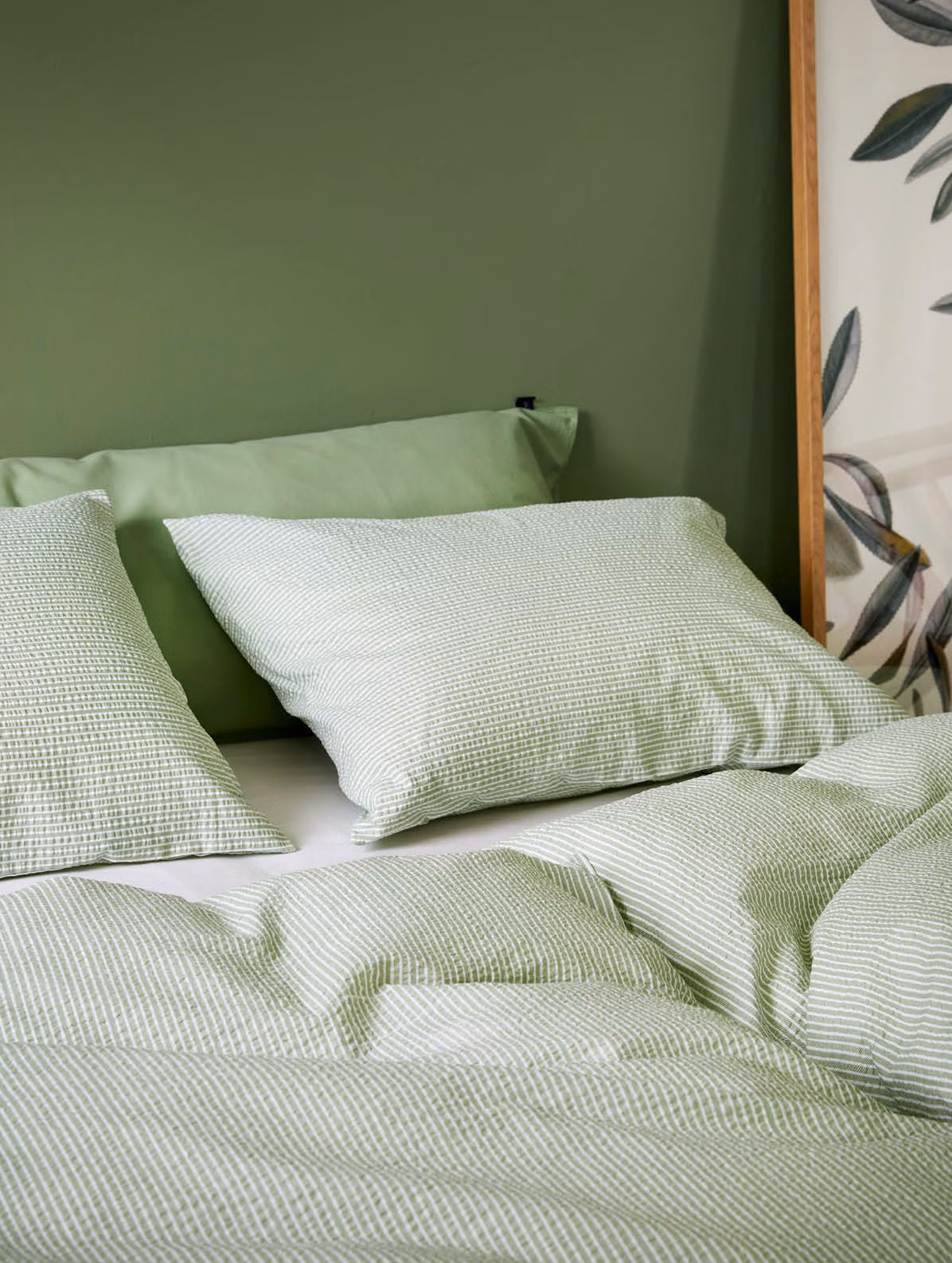 Lykke kreppsengesett vårgrønn