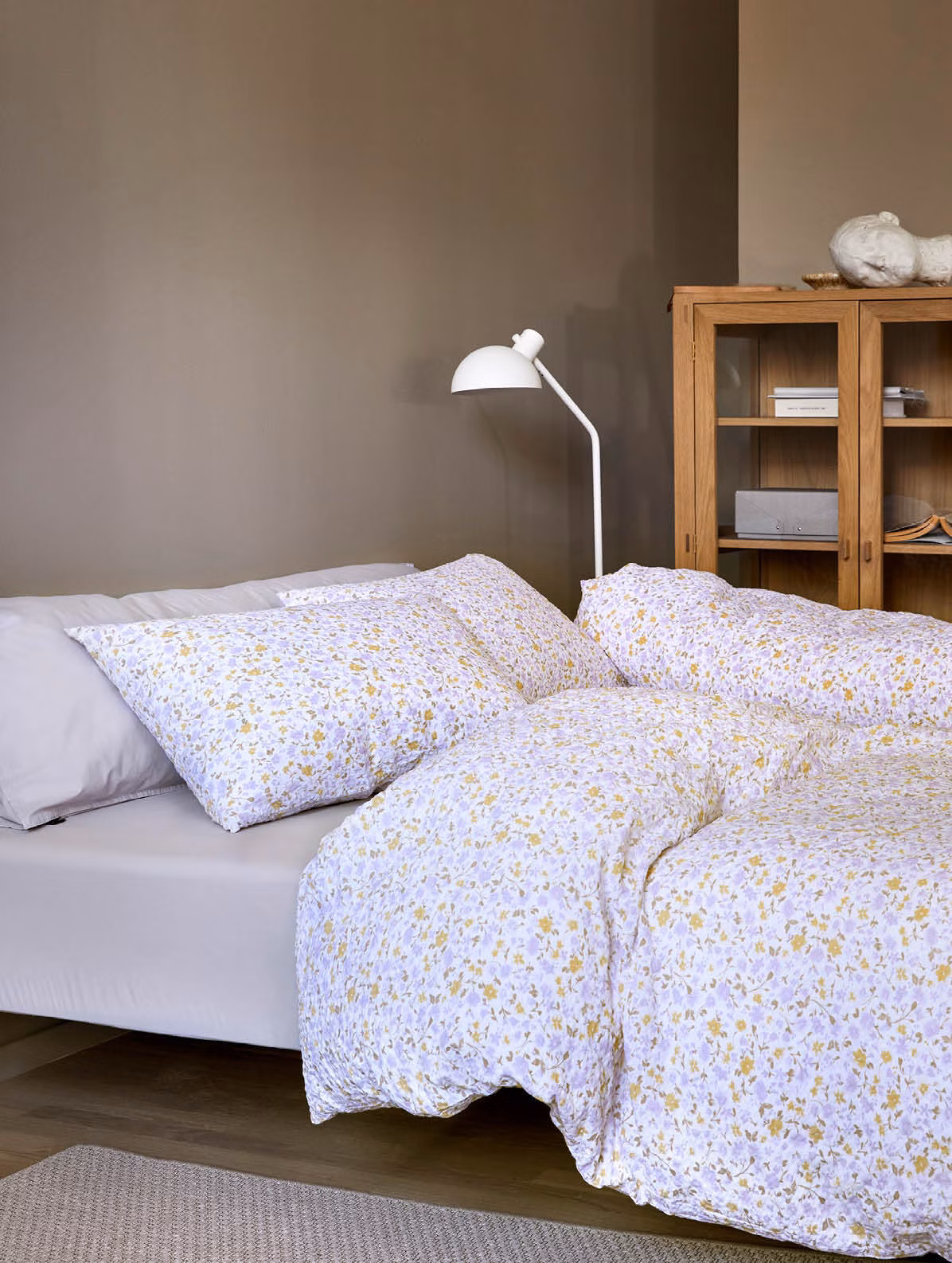 Clara kreppsengesett lavendel