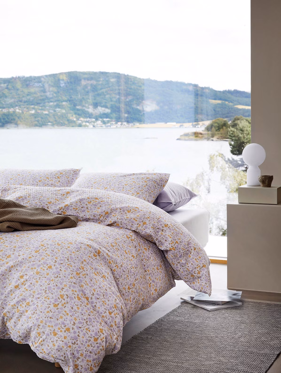 Clara kreppsengesett lavendel