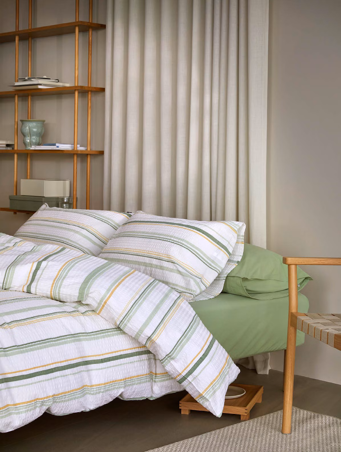 Molly kreppsengesett vårgrønn