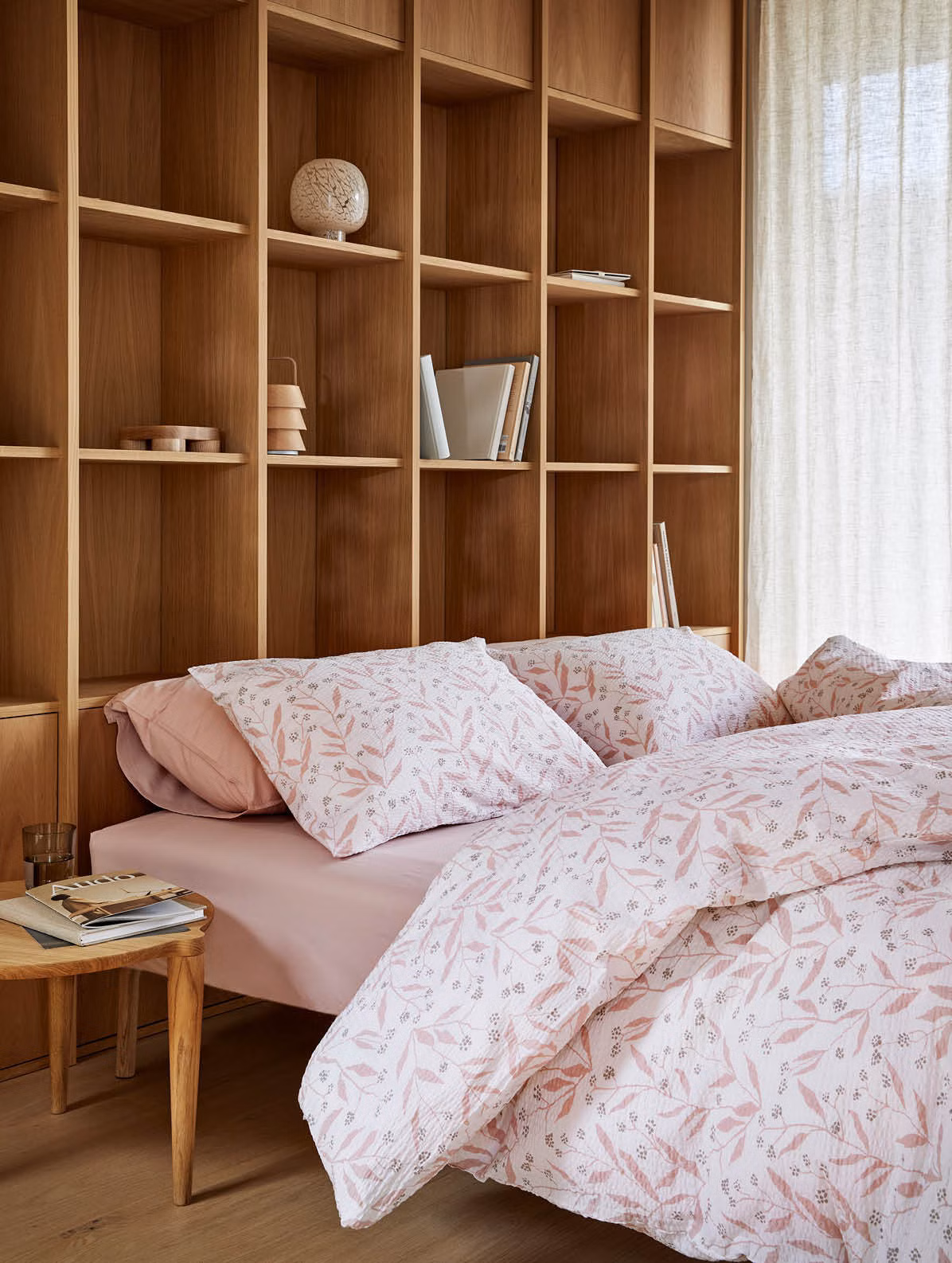 Thale kreppsengesett dus rosa