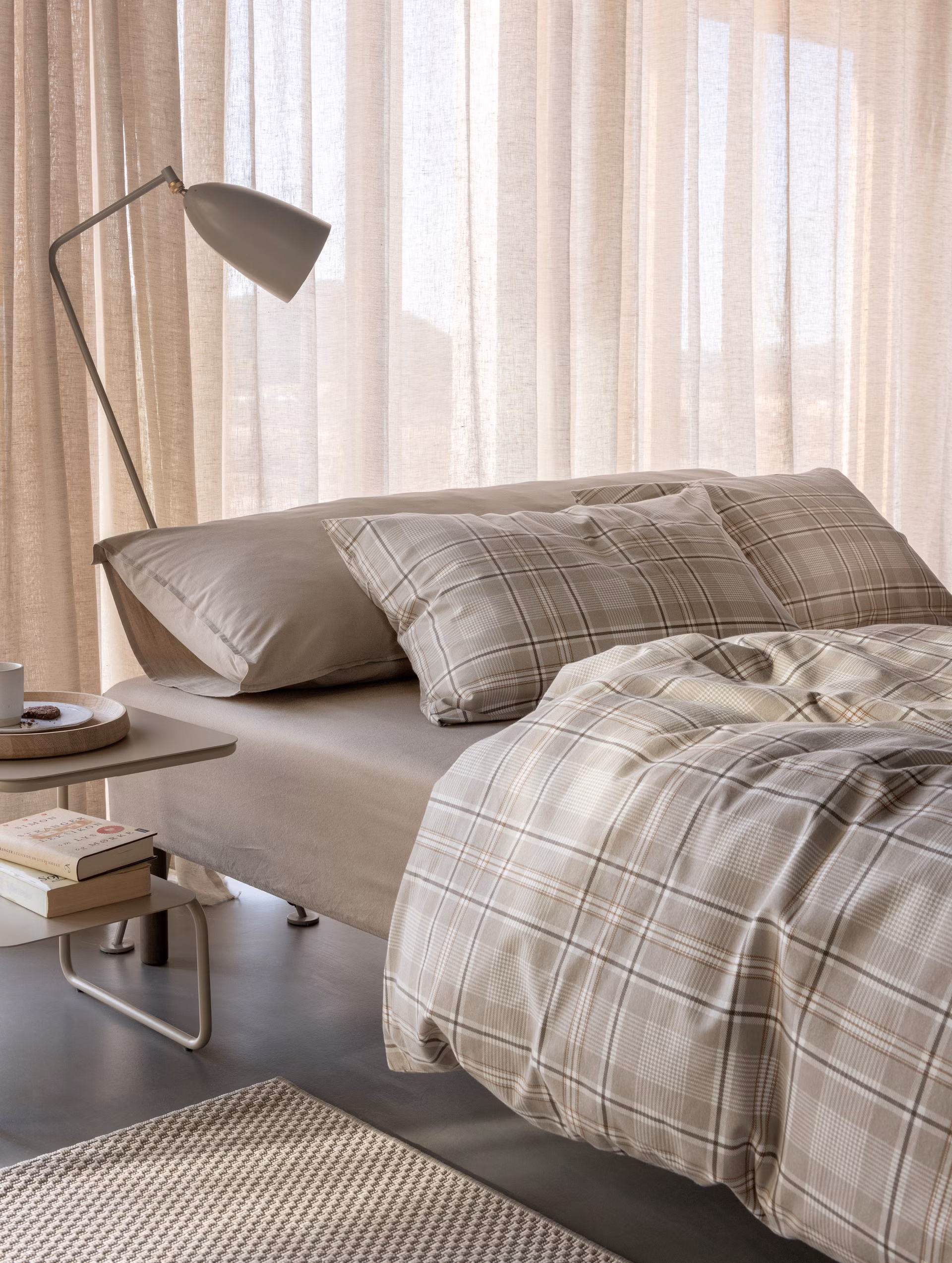 Isak flanellsengesett beige