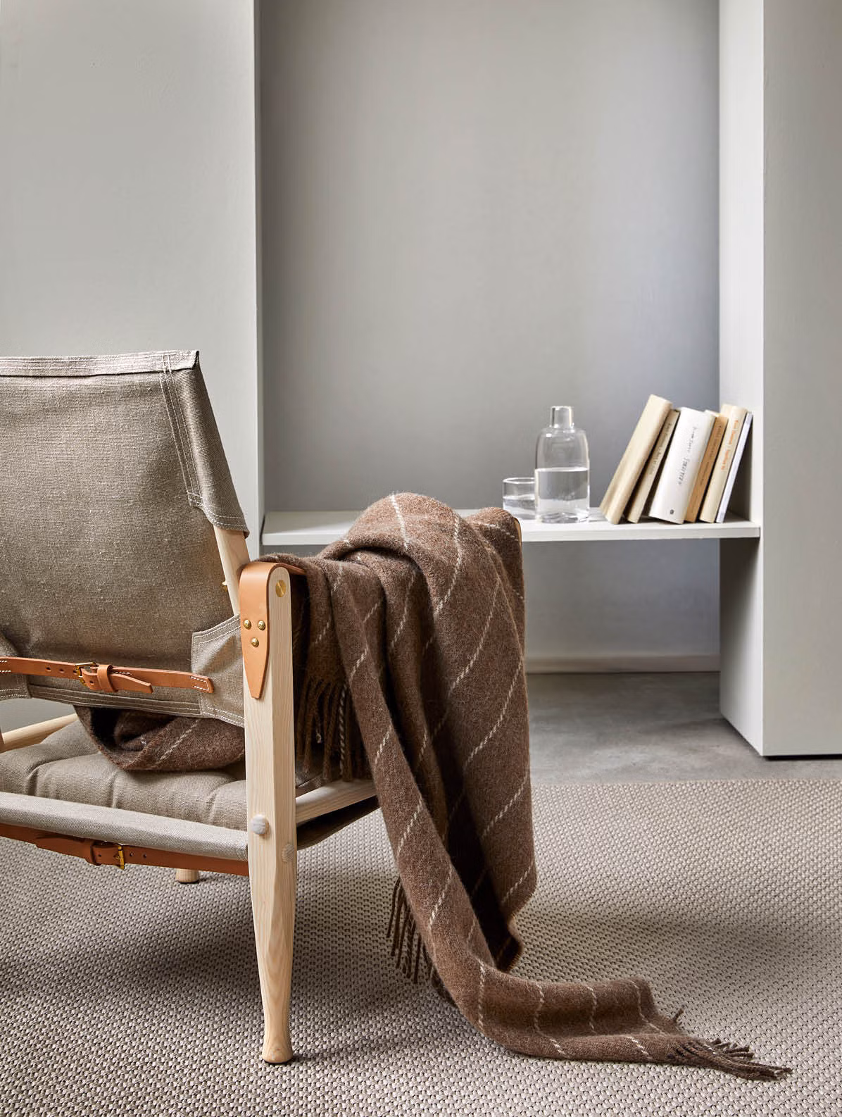 Storebjørn ullpledd naturlig brun