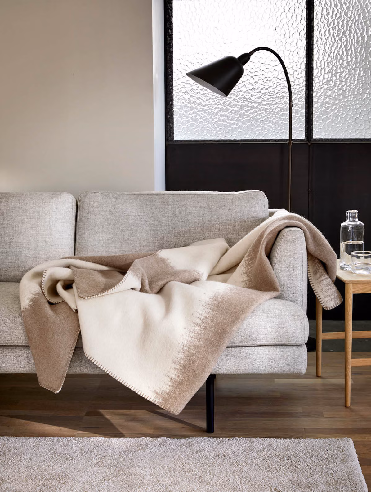 Matterhorn ullpledd beige