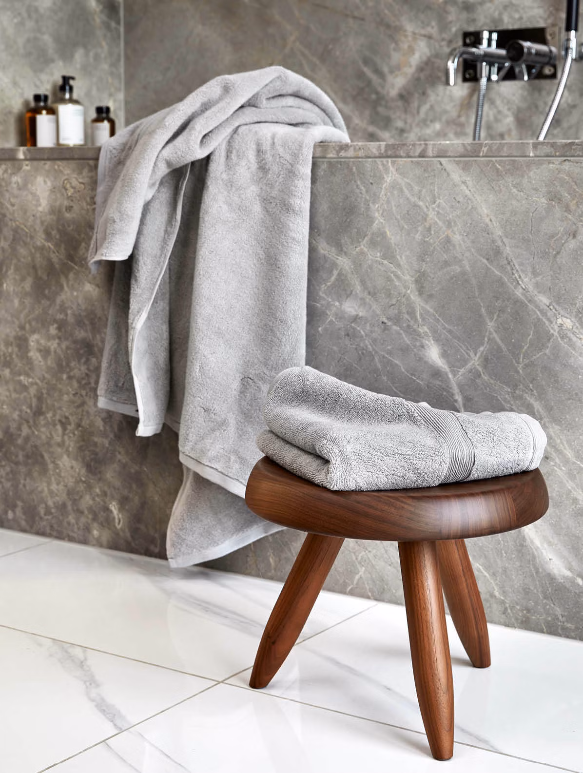 Spa håndkle lys grå