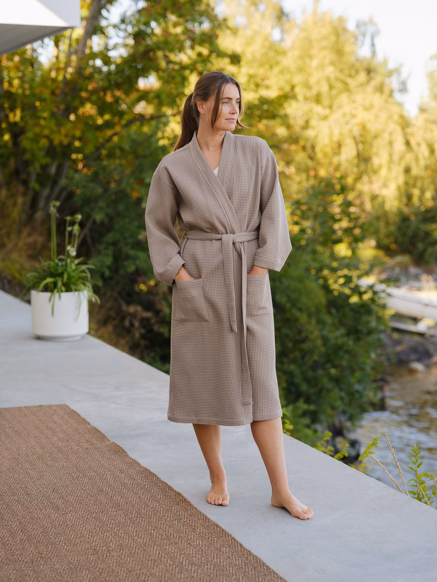 Vega morgenkåpe beige