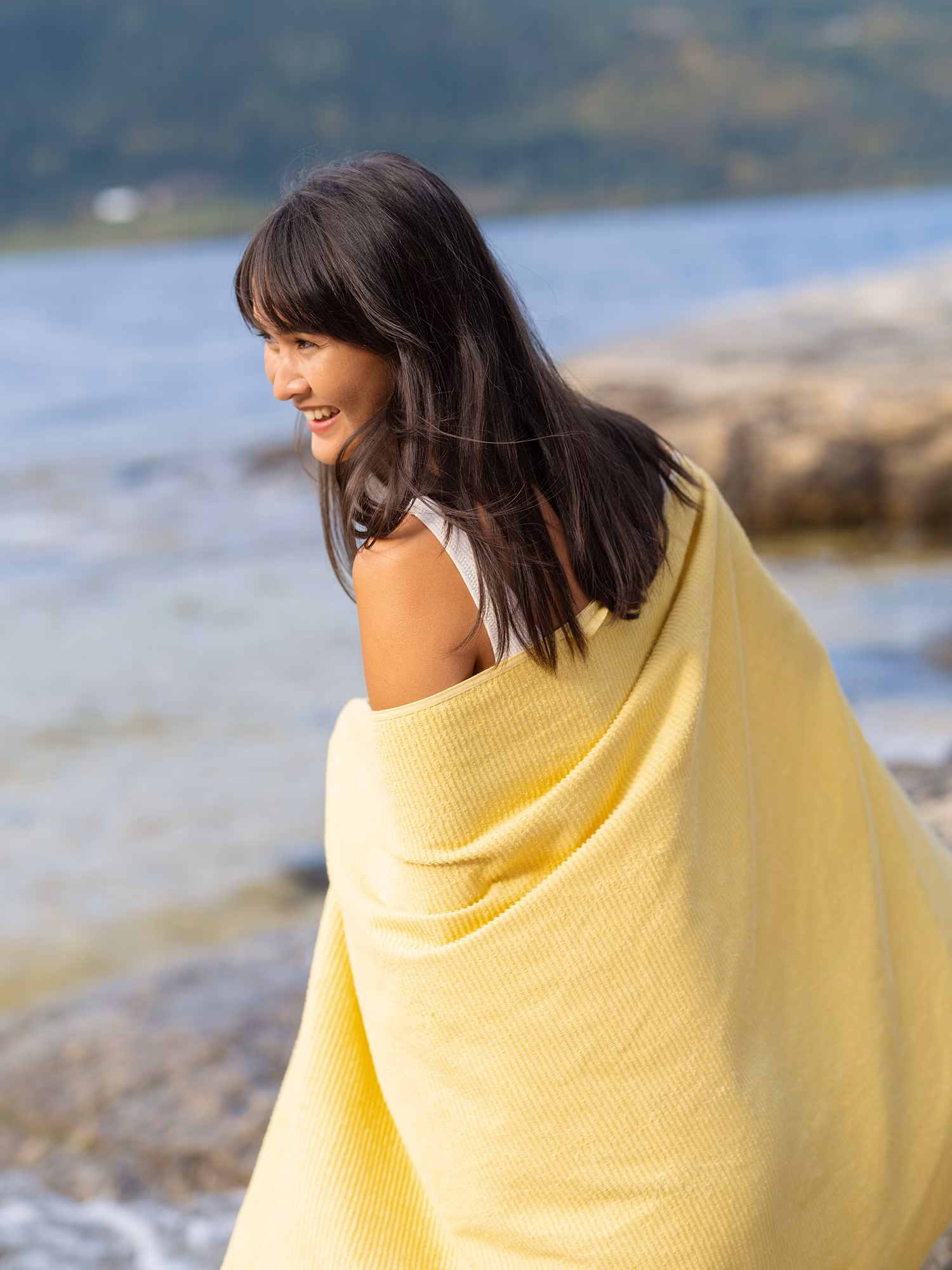 Breeze badehåndkle gul