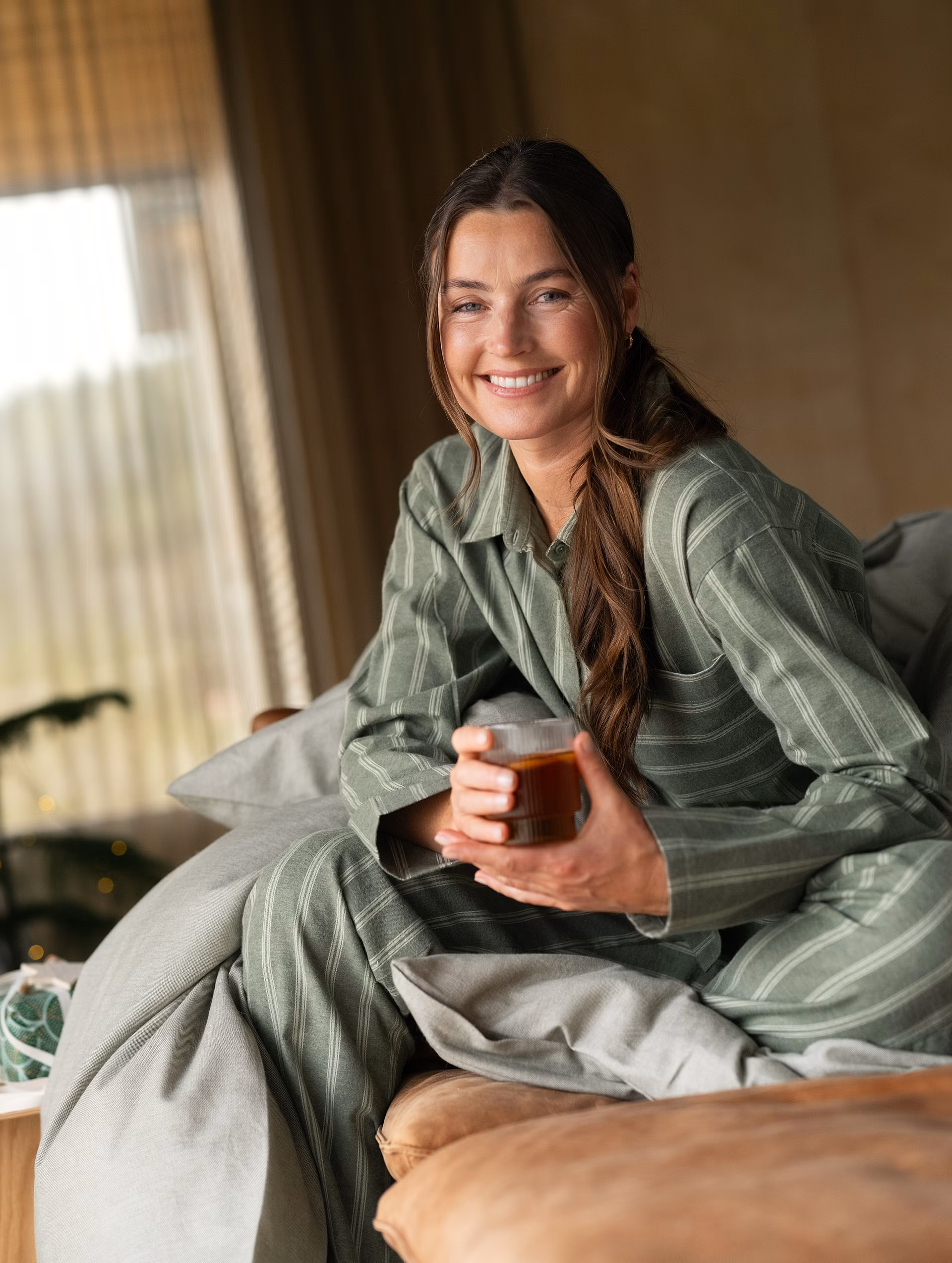 Nova pyjamas dame grønn